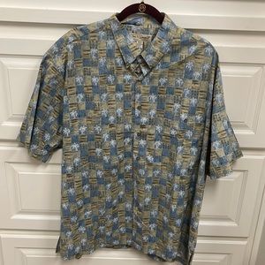Tori Richards palm tree shirt, 100% cotton, NWT
